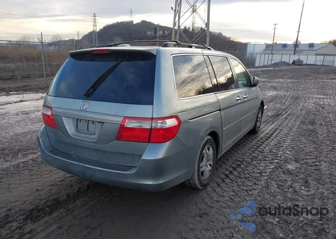 2007 Honda Odyssey Ex-L from USA, damaged, VIN 5FNRL387X7B066620